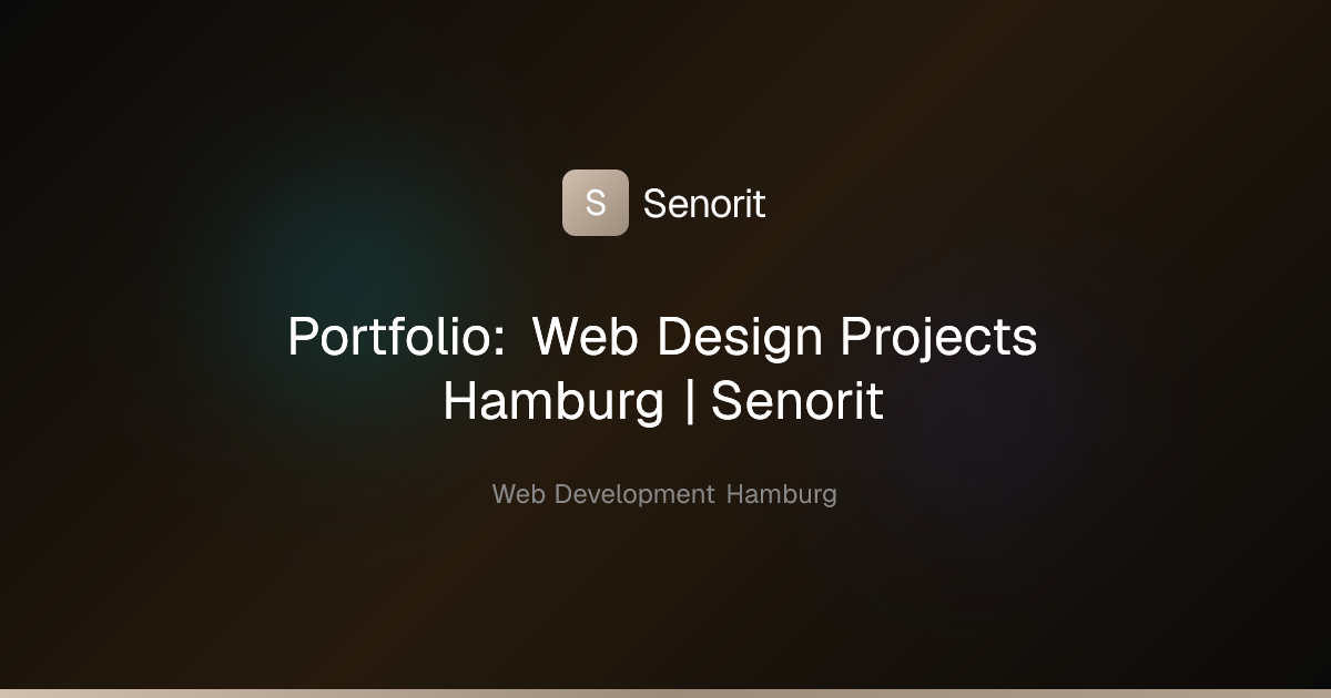 Portfolio: Web Design Projects Hamburg | Senorit