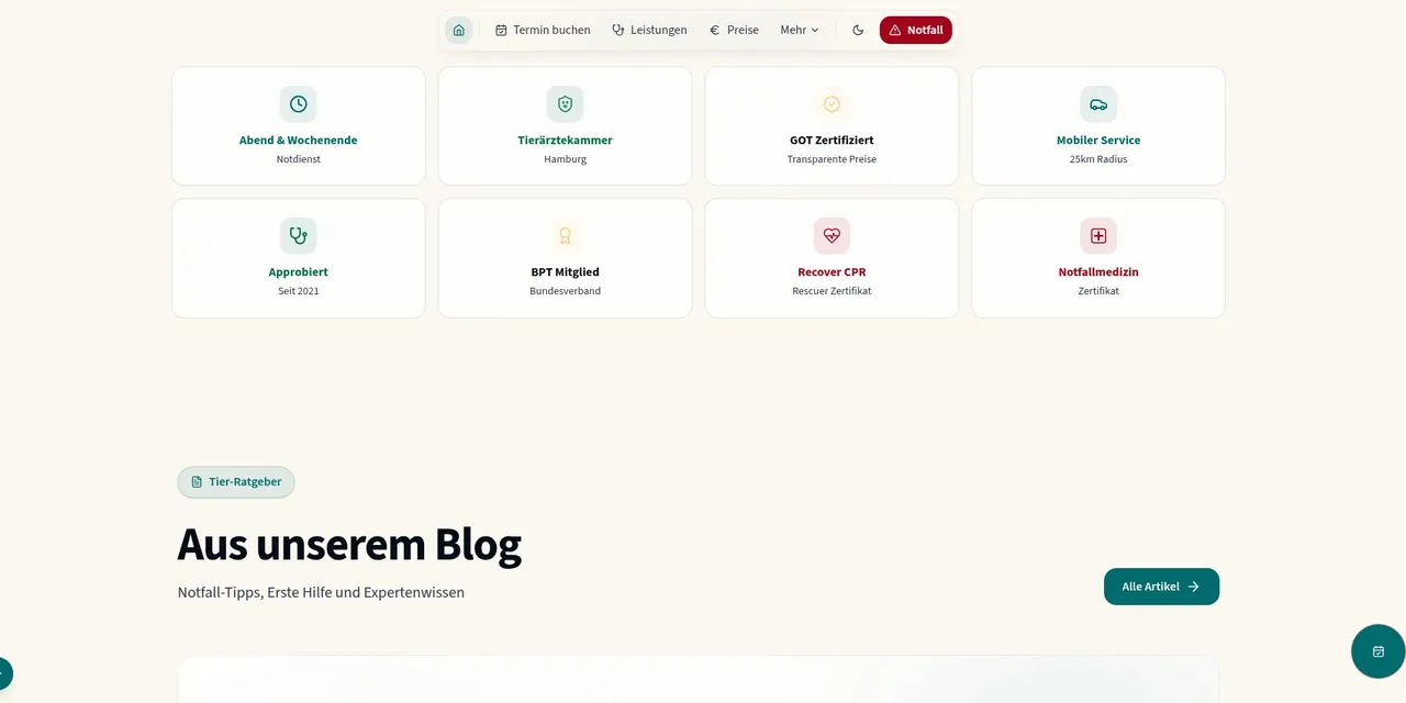VetCar24 – Tierärztekammer, GOT-Zertifikat, BPT-Mitglied