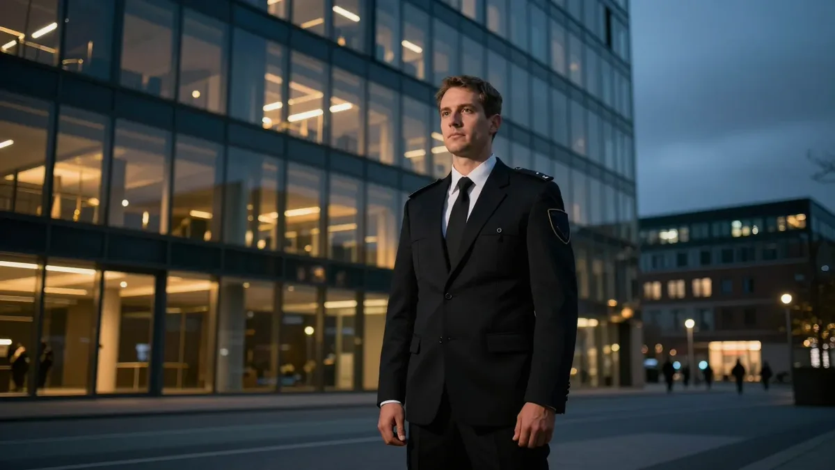 CESAR Security guard on duty in Hamburg