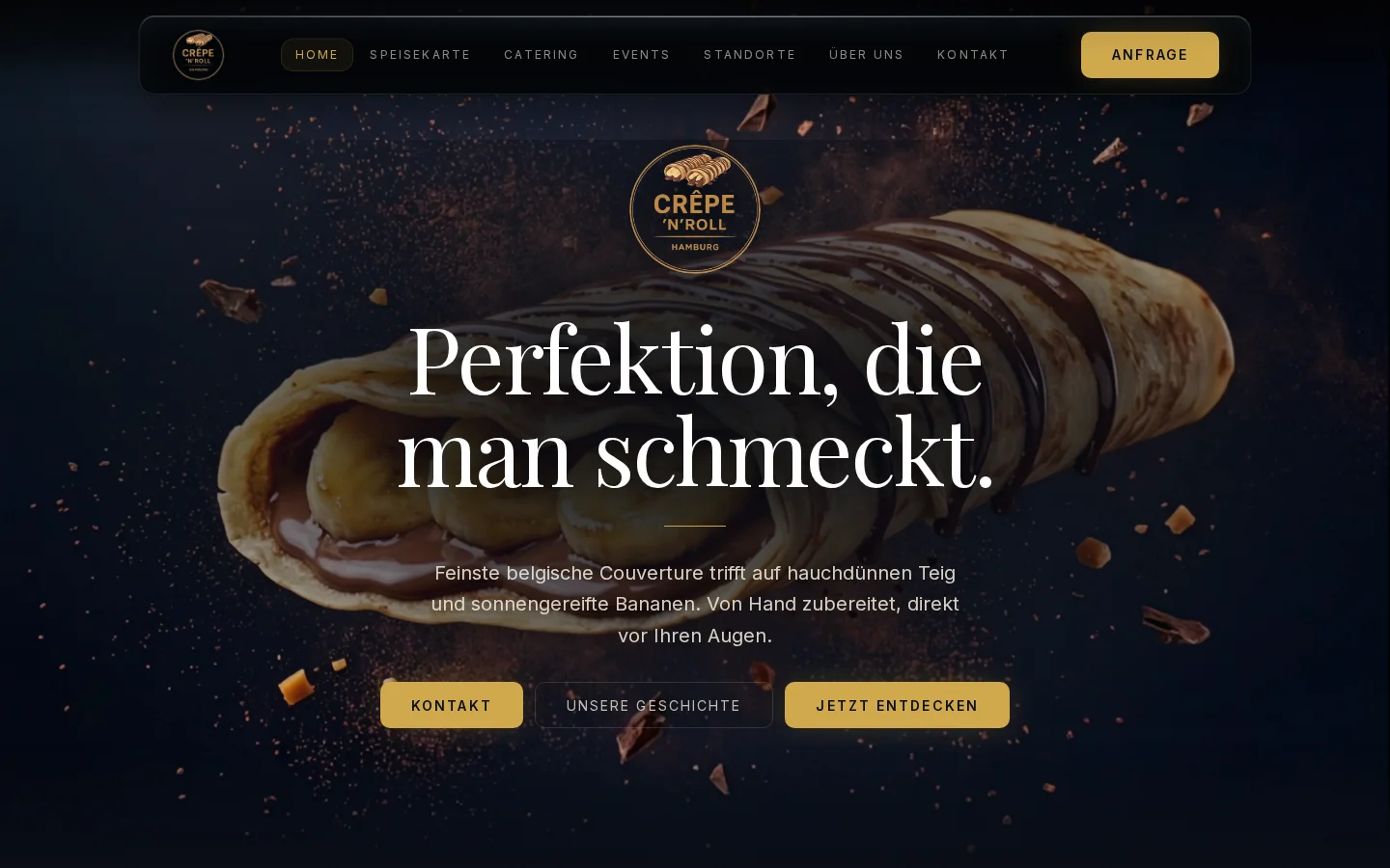 Crepe 'n' Roll Website-Vorschau
