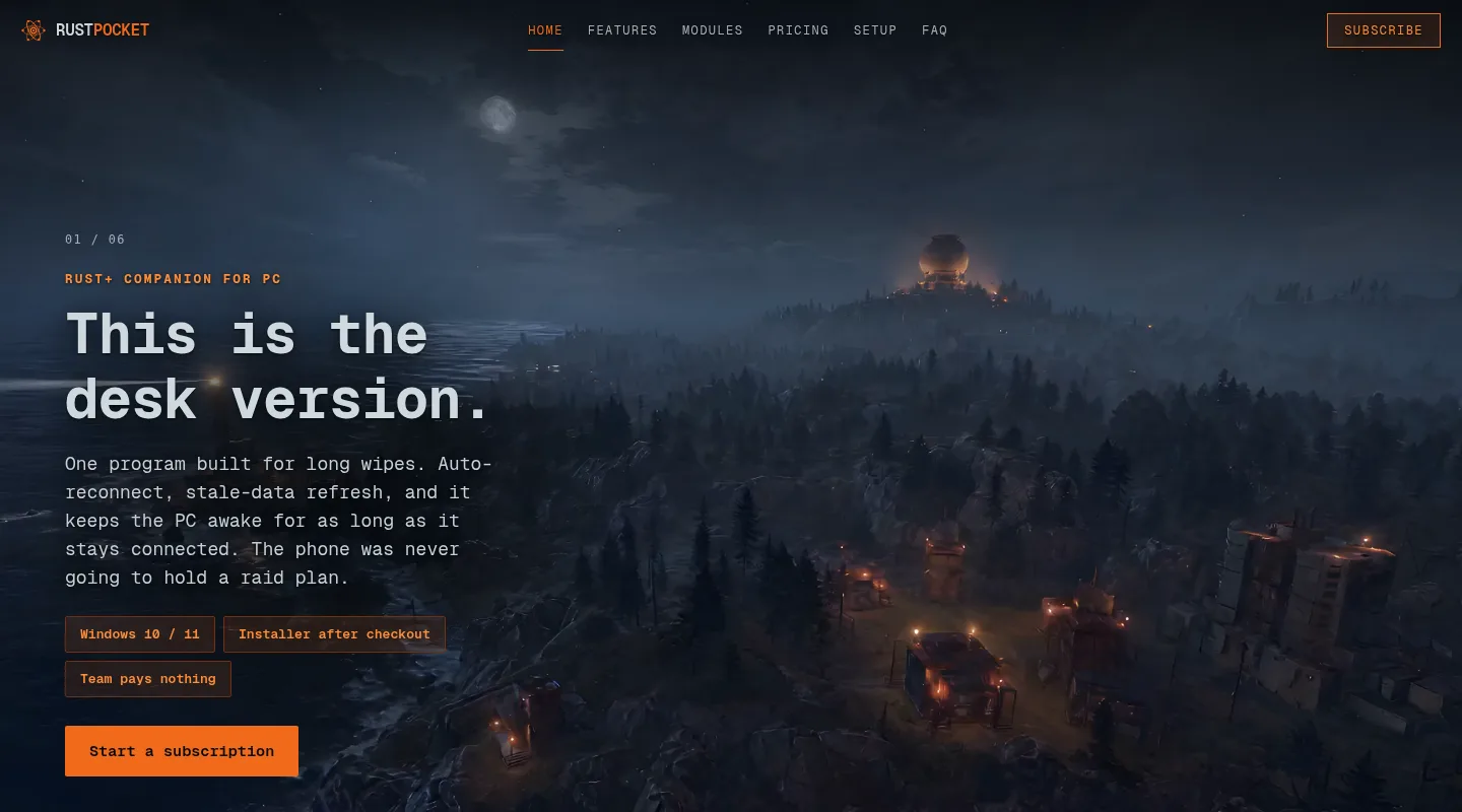 RustPocket — Gaming-Software
