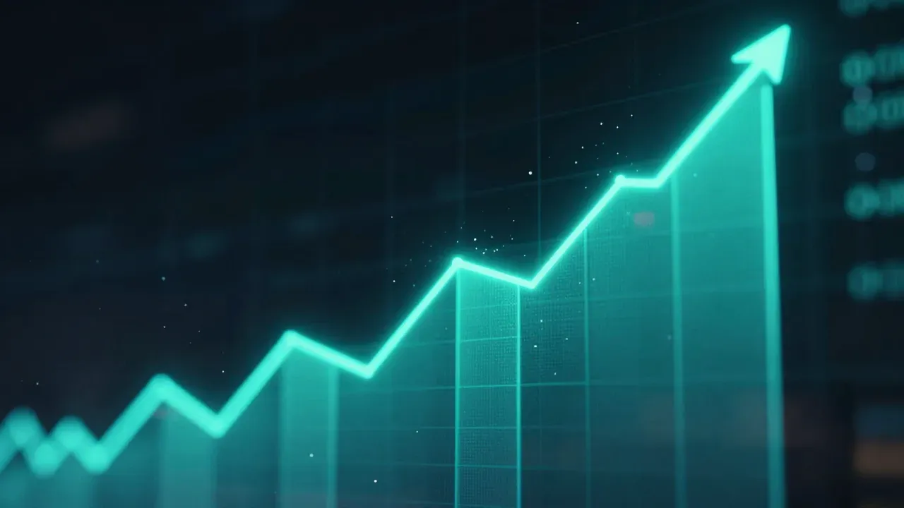 Aufsteigender Wachstumschart für organischen Traffic durch professionelle Suchmaschinenoptimierung Hamburg